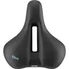 Image de Selle avec trou central à memoire de forme relaxed Selle Royal Float Loisir Noir 251x228 mm 169586