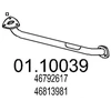 Image de MTS 01.10039 Tuyau d'échappement Longueur: 770mm, avant