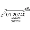 Image de MTS 01.20740 Tuyau d'échappement Longueur: 1140mm, avant