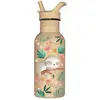 Image de Bouteille En Inox Gnawy Le Paresseux 500 Ml Beige