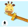 Image de Stylo À Encre Gel Effaçable - Erasable Pen - Thème Giraffe Marron
