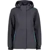 Image de Veste imperméable à capuche avec ventilation femme CMP Noir XS 32X5826-U423
