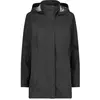 Image de Veste imperméable à capuche avec boutons-pression femme CMP Noir 4XL 39X6646-U901