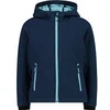 Image de Veste imperméable à capuche fille CMP Bleu 10 ans 3A29385N-80MN