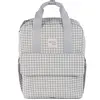 Image de Sac À Dos À Langer I Love Vichy Gris Gris, Blanc