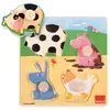 Image de Puzzle Animaux De La Ferme Beige