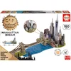 Image de Puzzle 3D - Puzzle 3D en Bois - Brooklyn Bridge, Manhattan Dream 160 Pièces Educa