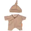 Image de Pyjama Marron Avec Chapeau Pour Poupée De 21 Cm Marron