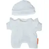 Image de Pyjama Blanc Avec Chapeau Pour Poupée De 21 Cm Blanc