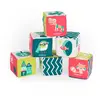 Image de Ensemble De Cubes Doux Avec Hochet Pour Bébés Multicolore