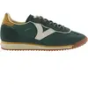 Image de Baskets en nylon et cuir fendu femme Victoria Saturno Vert 38 1158101-60