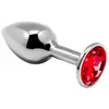 Image de Plug anal bijou mini métal S rouge