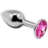 Image de Plug anal bijou mini métal L rose
