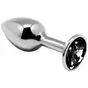 Image de Plug anal bijou mini métal M noir