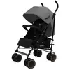 Image de Poussette Ultra Légère Tokio Compacte, Pliable & Confortable Gris Et Noir