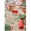 Image de Tapis Enfant Lavable En Coton Botanic Plants Bleu Sauge, Bleu Vintage