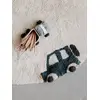 Image de Tapis lavable Roues beige