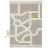 Image de Tapis Enfant Lavable En Coton Ecocity Gris