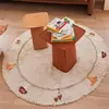 Image de Tapis Enfant Lavable En Coton Chanterelle Accessoires : Vert, Rouge, Ble