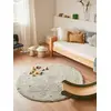 Image de Tapis Rond Dot Bleu