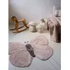 Image de Tapis papillon déco enfant rose