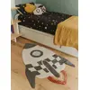 Image de Tapis fusée enfant multicolore