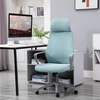 Image de Vinsetto Chaise de Bureau Haute Réglable 5 Roues 120kg 64X58X116-126Cm Bleu