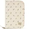 Image de Protège Carnet De Santé Bébé Zippé En Coton   Rangement Organisé Ecru, Rose
