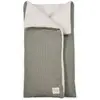 Image de Sac D’emmaillotage Bébé En Coton Avec Fermeture Enveloppe Et Zip Pieds Vert, Écru