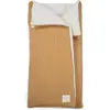 Image de Sac D’emmaillotage Bébé En Coton Avec Fermeture Enveloppe Et Zip Pieds Cannelle, Écru