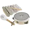 Image de Ensemble D'instruments De Musique En Bois Botton Gris, Rose