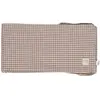 Image de Tour De Lit Praliné Vichy Rayures Moka (120x60 Cm) Marron