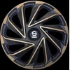 Image de SPARCO SPC1580GDBK Enjoliveurs noir, 15Pouces