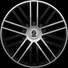Image de SPARCO SPC1485BKSV Enjoliveurs argent, 14Pouces