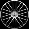 Image de SPARCO SPC1485SVBK Enjoliveurs noir, 14Pouces