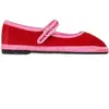 Image de Ballerines en velours femme Flabelus Mary Jane Rouge 40 AURELIE