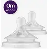 Image de Lot de 2 tétines Philips AVENT Natural Response, 5 débits au choix transparent
