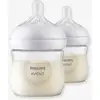 Image de Lot de 2 biberons 125 ml Philips AVENT Natural Response transparent