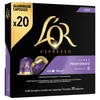 Image de Capsules de café L'OR Profondo pour machines Nespresso®, 20 pcs.