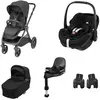 Image de Pack Poussette Naissance Oxford+, Cosi Pebble 360 Pro 2, Embase Familyfix 360 Pro Twillic Black