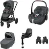 Image de Pack Poussette Naissance Oxford+, Cosi Pebble 360 Pro 2, Embase Familyfix 360 Pro Twillic Graphite