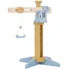 Image de Set Grue Et Chantier De Construction En Bois Jaune, Bleu, Beige