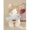 Image de Peluche chat Marley écru