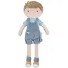 Image de Poupée Peluche Garçon Enfant Douce Pour Câlins Bleu, Beige