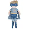 Image de Poupée Peluche Garçon Enfant Douce Tenue Héro Jeu D'imitation Bleu, Jaune, Marron