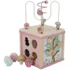 Image de Cube D'activités En Bois Fairy Garden Rose