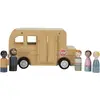 Image de Bus Scolaire Avec Figurines Jaune, Bleu, Rose