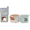 Image de Lot De 4 Cubes Doux Bleu, Jaune, Multicolore, Marr