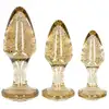 Image de Kit de 3 Plugs Anal Acrylique Glitter