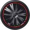 Image de AutoStyle PP 5045BR Enjoliveurs 15Pouces, noir/rouge